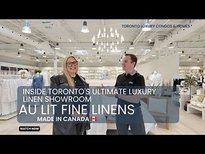 Inside Toronto's Ultimate Luxury Linen Showroom | Au Lit Fine Linens – Made in Canada