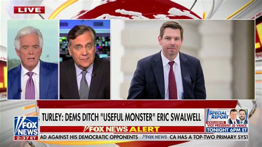 Law professor @JonathanTurley calls out Democrat Rep. Nancy Pelosi and Sen. Ruben Gallego for their past support of disgraced Democrat Rep. Eric Swalwell:TURLEY: “The fact is that it was Nancy Pelosi that intervened to protect him in the earlier Fang Fang scandal and said, ‘I have no concerns about Eric Swalwell.’ She then prevented efforts to get him off the House Intelligence Committee…”…@johnrobertsFox: “It’s been out there since 2013 that this guy does this stuff.”TURLEY: “Look, Gallego didn