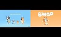 Mix of 2 videos from youtube : Bluey Bingo Theme Song