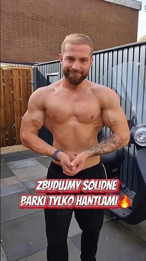 Trening barków 5 ćwiczeń. Ćwiczenia na barki tylko hantle. #barki #trening #hantle