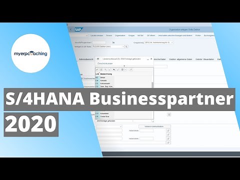 SAP S/4HANA Businesspartner Tutorial 2020 | Deutsch