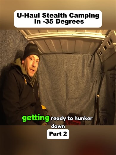 Stealth Camping in Extremely Cold Conditions