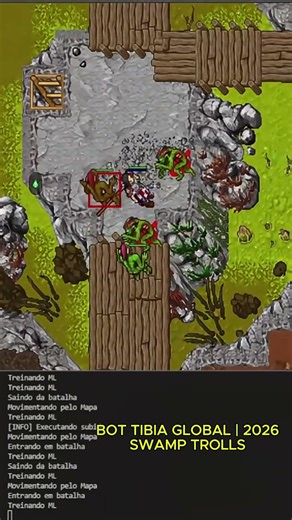 Farmando Medicine Pounch nos Swamp Troll | Tibia Global | 2026. Vem conferir a série! #tibia