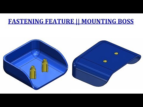 ⚡SOLIDWORKS TUTORIAL || ADVANCED TOOLS || Fastening feature || Mounting boss.