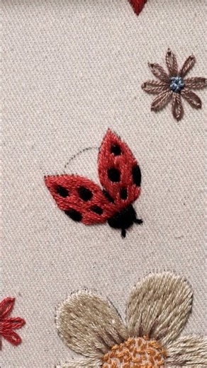 How to Embroider a Lady Bug 🐞 | Part 3 | Hand Embroidery Tutorial