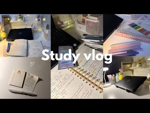 Study vlog | 4:30 am, lots of studying, notes, study productive, motivation ✨ ୨୧ ˚₊·