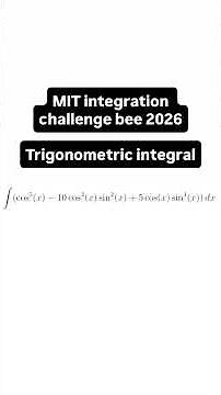 MIT integration challenge 2026 trig integral #calculus #integrals #trigonometricintegrals #maths