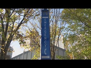 Closer look at blue light emergency call boxes on UGA's campus