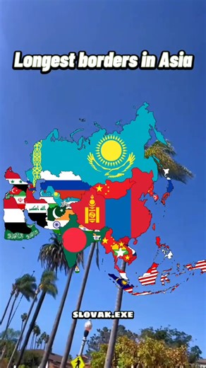 Exploring Asia's Longest Borders on the Map