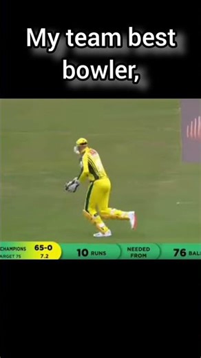 my team best bowler vs other team avarege bowler #cricket #trend
