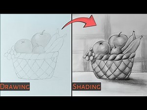 Learn to Draw and Shade a Basket of Fruits | Easy Step-by-Step Guide
