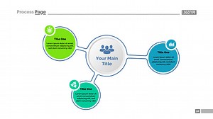 Drei Komponenten der Hauptidee Diagramm Vorlage