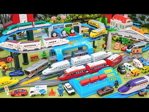 Plarail Shinkansen ☆ Construction of 3-lane Subway Control Center & Dense Subway Track System