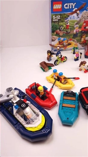 LEGO City Boats Challenge (60202) vs (60412) vs (60419) #shorts ‪@TopBrickBuilderLite‬