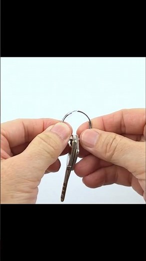 How to easily put the key on a key ring