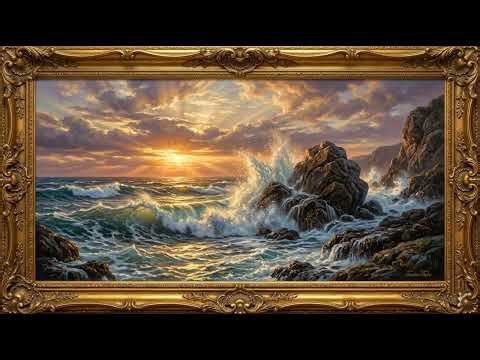 Dawn’s Might | Cliffs and Waves | Cinematic 4K TV Screensave