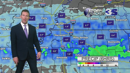WREG Memphis weather Monday evening 3/9/26