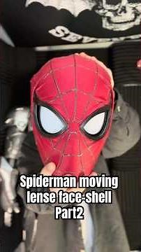 Part 2 of how I made a working spiderman mask #spidermanmask #spidermanfaceshell #mcuspidey