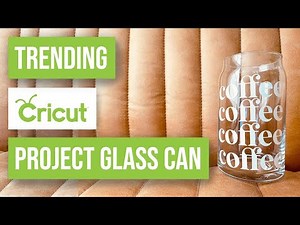 🥛Trending Cricut Project Glass Can | How to Apply Vinyl Decals on Glass