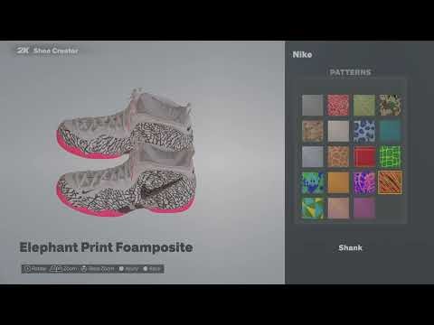 NBA 2K26 Nike Elephant Print Foamposite Pro Tutorial