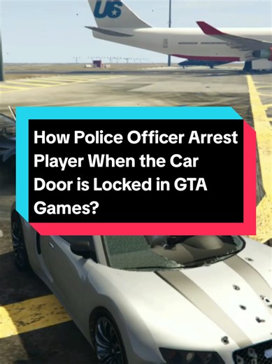 How Police Officer Arrest Player When the Car Door is Locked in GTA Games? #fyppppppppppppppppppppppp #goviral #gta5 #gta #gta4