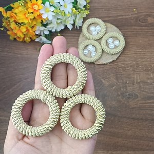 135K views · 1K reactions | A great decoration idea with plastic rings  #craft #design | Hobby Knitting | Facebook