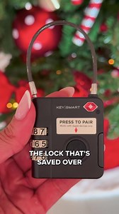 Heading out for the Holidays? Make sure your bags make the trip too! ✨ SmartLock keeps your luggage secure and trackable anywhere you go. Attach it, sync it, and travel stress-free all season long. | KeySmart | Facebook