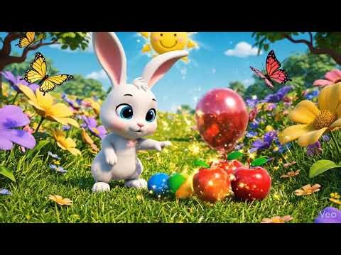 🎨🐰 Learn Colors & Numbers with Cute Bunny | Fun Educational Video for Kids