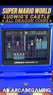 Super Mario Advance 2 Ludwig's Castle All Dragon Coins - Played On Nintendo Game Boy Advance SP GBA