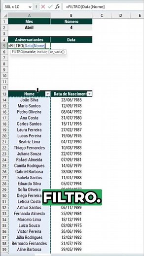 Como filtrar itens por data no Excel #planilhas #excelonline #cursodeexcel