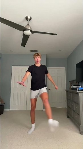 Doing the hawk tuah dance