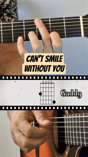 🎶 Iconic Chord Hook p.5 – Can't Smile Without You (Easy Wednesdays) #guitar #easyguitar #chords