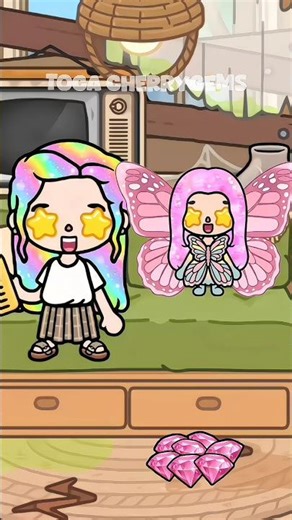 Butterfly girl who loves to help others 🥺🦋💖 #tocaboca #tocalife #tocalifeworld #shorts