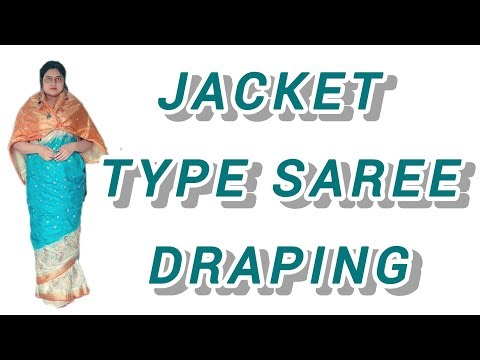Jacket type saree draping || saree draping ||Wearing saree ||