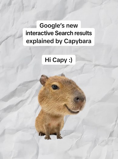 Gemini 3 in AI Mode... explained by Capybaras #GoogleSearch #AIMode #Capybara #AIProductivity #StudyTips
