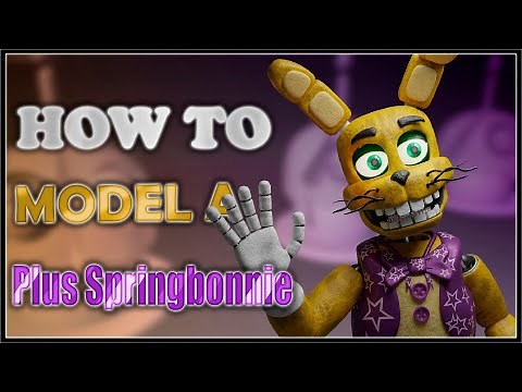 How to model a Plus Springbonnie (Blender/FNAF) (Speed Modeling)
