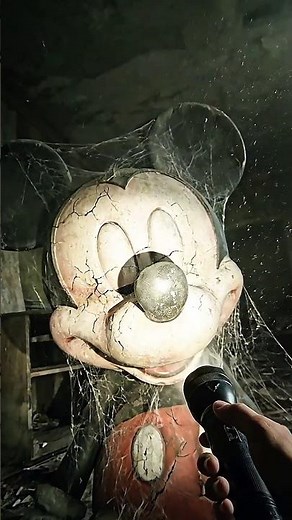 Do NOT Go Here! I Found a Cursed Mickey Statue.😨☠️ #anime #story #shorts