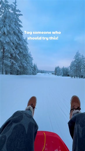 Sledding is a big part of Finnish winter culture ❄️ Something we grow up with — and never really grow out of. From kids discovering their first downhill rides to adults chasing that same childhood thrill, sledding is one of those simple winter joys loved by everyone. No pressure, no skills needed — just grab a sled and enjoy the ride 🛷 And this one? Over 200 meters of pure fun down Rovaniemi’s longest sledding hill! You’ll find it at @Lapland_Winter_Park, where you can also try a wide range of 