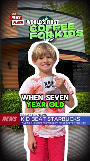 Kids have more imagination and creativity than some of the best business people on the planet! Ethan, our coffee-loving 7-Year-Old Founder, noticed that Starbucks was missing a huge opportunity, and then he beat them to it! Yes, Kiid Coffee is truly the World's First Coffee For Kids! Sure, a 'hot chocolate', mocha latte, or PSL can be tasty, but it's usually loaded with sugar and/or other junk ingredients. Kiid Coffee is here to offer amazing taste, exceptional nutrition, and a wonderful experie