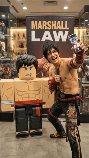 Tekken 8 vs. Life-Size Roblox: Marshall Law & Xiaoyu Reveal! 🥋 #tekken #actionfigures #viral #fyp