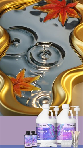 Heyclear Art on Instagram: "What if you could freeze a drop of water forever? With HeyClear Epoxy Resin, every ripple, every reflection — stays crystal clear Ultra clear. Bubble-free. Pure art. Comment "Learn resin with HeyClear" to get the full tutorial! #heyclear #epoxyresin #resınart #shortsvideo #resintutorial #diyresin #epoxyart #resincraft #heyclearresin #waterdropart"