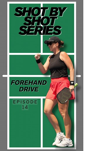 We’re back with another shot by shot! Today, let’s break down the forehand drive 🤩 1️⃣ Grip - I typically use the eastern grip for hitting forehand shots, it’s the same I would use for my forehand back in my tennis days 2️⃣ Positioning - It’s key to have a turned shoulder (unit turn) and athletic positioning that allows you to fall into the shot towards the kitchen line 3️⃣ Execution - While you want to hit a successful drive that hurts your opponent, you’re not looking to hit it at 100% power 