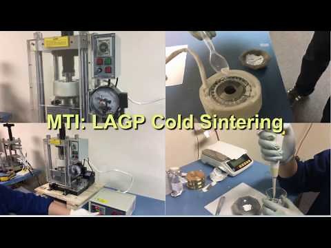 LAGP Cold Sintering Process: Paste to Pellet