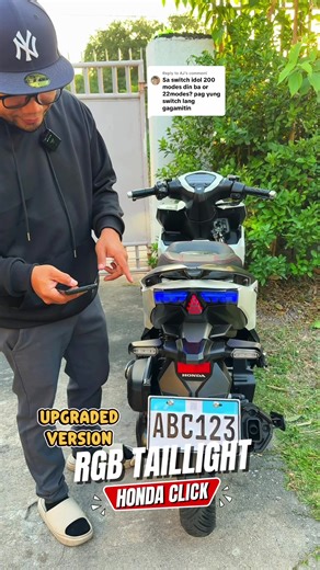 Replying to @AJ New RGB Taillight For Honda Click New Version RGB Taillight Click 125 150 LED RGB #taillight #rgbtaillight #taillights #rgb #led