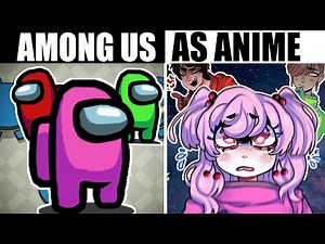 AMONG US CHARACTERS AS CARTOONS