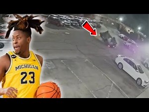 CAR ACCIDENT CCTV : Ex-Michigan basketball player Gregg Glenn III dead in 'tragic accident'