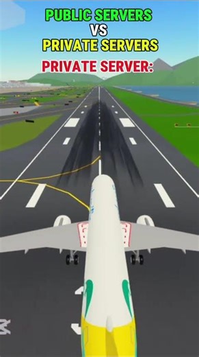 Public servers VS Private servers in PTFS ✈️ | #PTFS #Roblox #funny #fyp #viral
