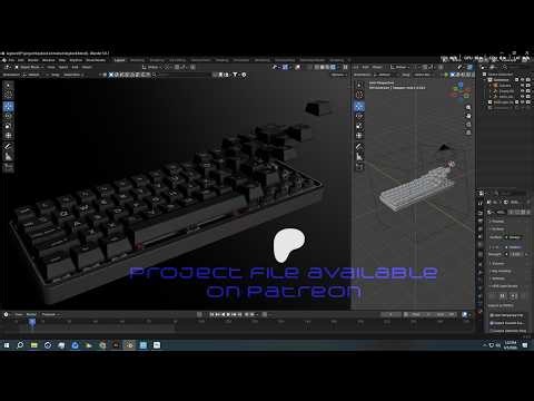 Mechanical Keyboard 3D Animation | Cinematic CGI Product Visualization 4K
