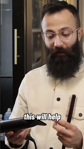 Blow-drying tips for a beard trim 💨