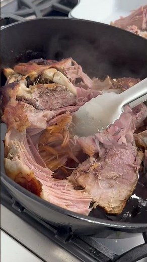 Smoked Pulled Picnic Ham with Peach Glaze | Sweet, Smoky, Fall-Apart Pork